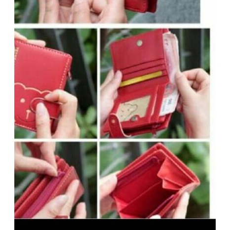 Terlaris 【12.12】 DOMPET TEDDY BEAR / DOMPET LIPAT / DOMPET WANITA / DOMPET ✡