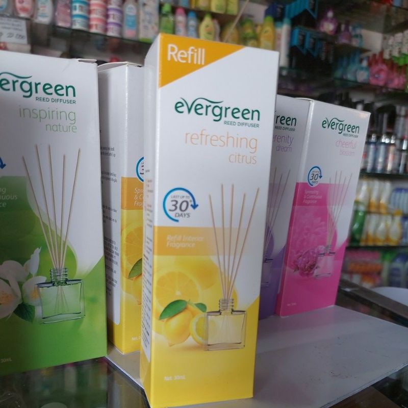 Evergreen Reed Diffuser 30ml-Refreshing citrus(kn