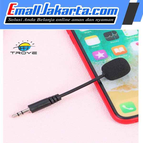 Mic Mikrofon Mini Jack 3.5mm fleksibel untuk Notebook Laptop