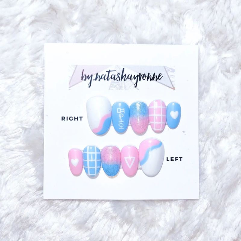 Seventeen custom nailart fake nails press-on nails