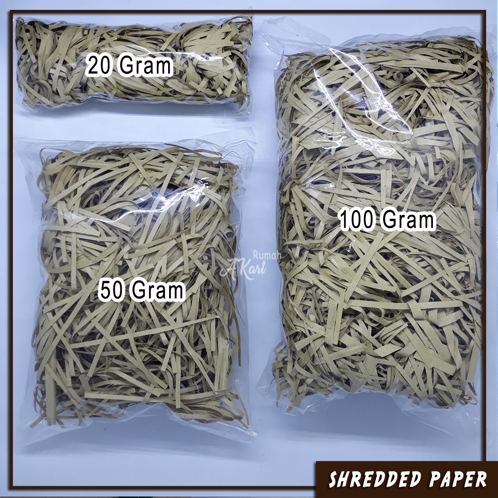 

[100 Gram] Vintage Kertas Cacah/Shredded Paper untuk Isi Hampers, gift box, pelengkap packing