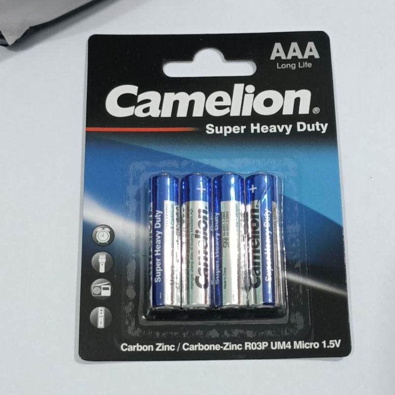 batterai AAA camelion AAA/A3 isi 4 original camelion batere remot tv mainan batere original batre murah grosir