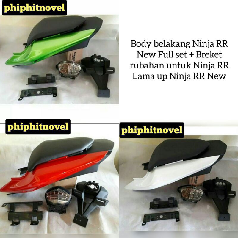 Body Belakang Ninja RR New Full Set dan Lampu Led Upgred Ninja RR Old Ke RR New