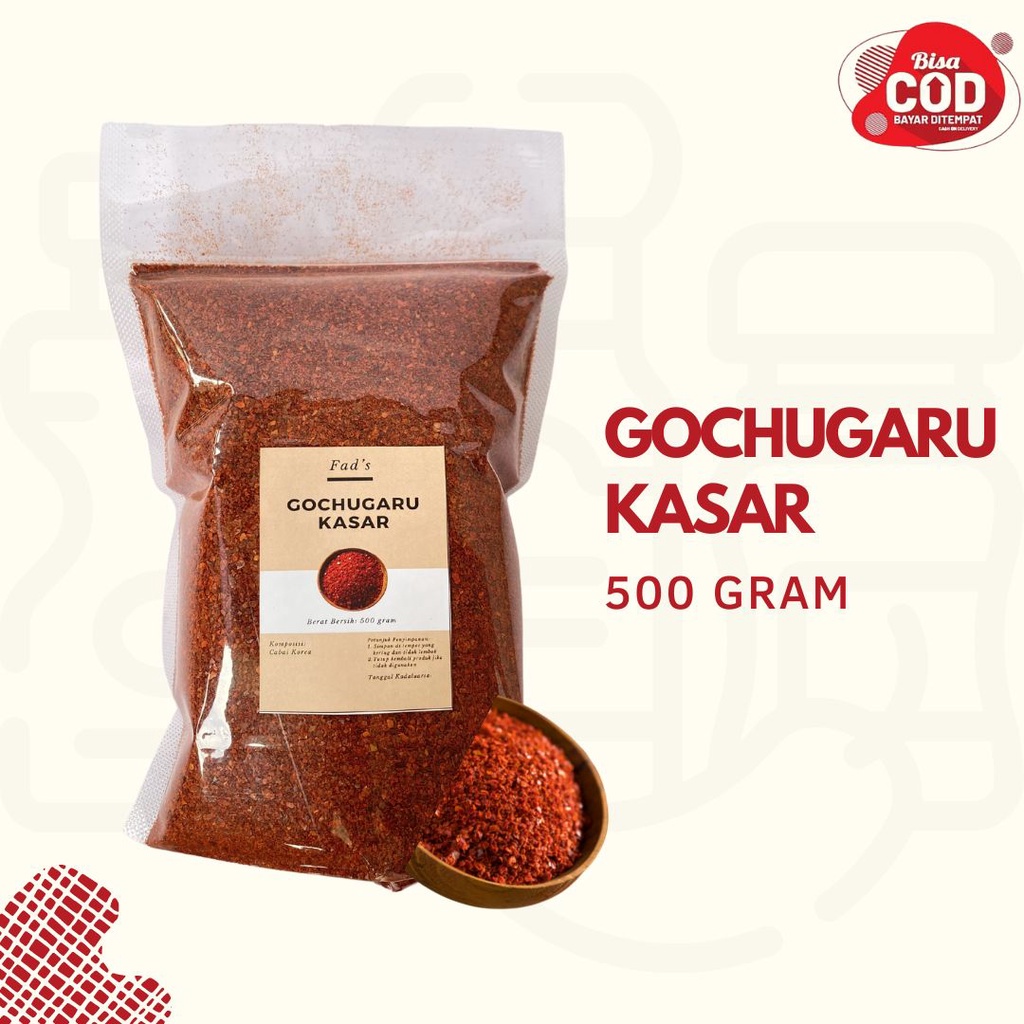 Gochugaru Kasar 500gr - Gochugaru Halus 500gr - Gochugaru Asli Korea