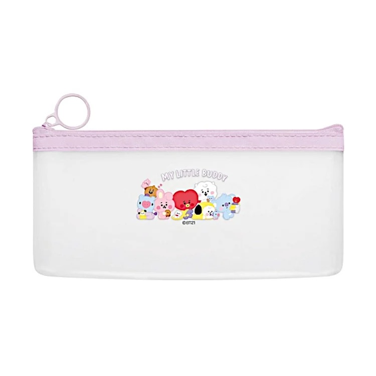 

Pencil Case BTS BT21 Clear Pouch Kotak Pensil Limited Edition