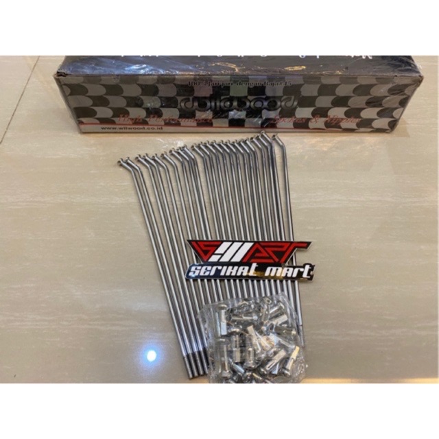 JARI JARI/ JERUJI CHROME CRF 150 SUPERMOTO 17/17 INCH 32 HOLE