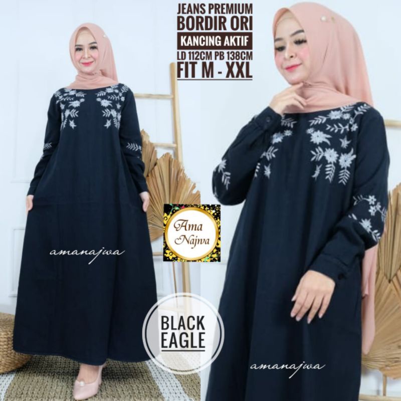 GAMIS BLACK EAGLE BY AMA NAJWA