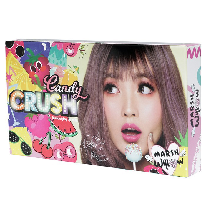 SET ISI 6 pcs Marshwillow Candy Crush Lip Balm by Natasha Wilona