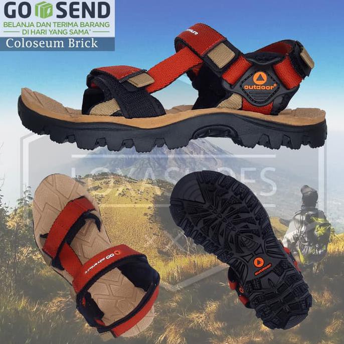 PROMO SANDAL GUNUNG OUTDOOR PRO - ORIGINAL - SANDAL HIKING - SANDAL OUTDOOR - COLOSEUM BRICK,