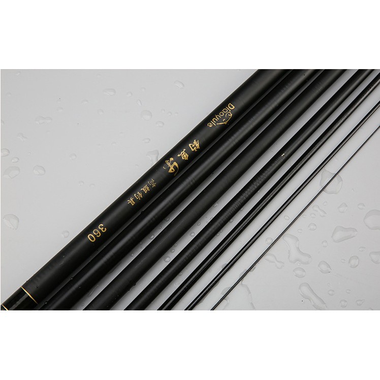 Joran Pancing Fiberglass Fishing Rod 3.6 Meter - DW360 - Black