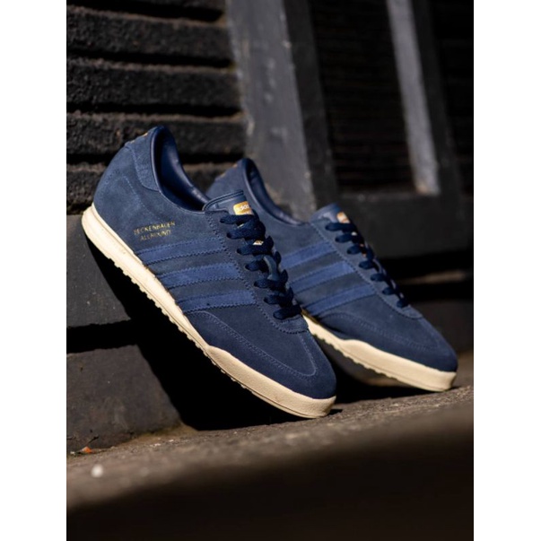 Adidas Beckenbauer Navy Gold Sol White Original / Sneakers Pria / Sepatu Running Pria