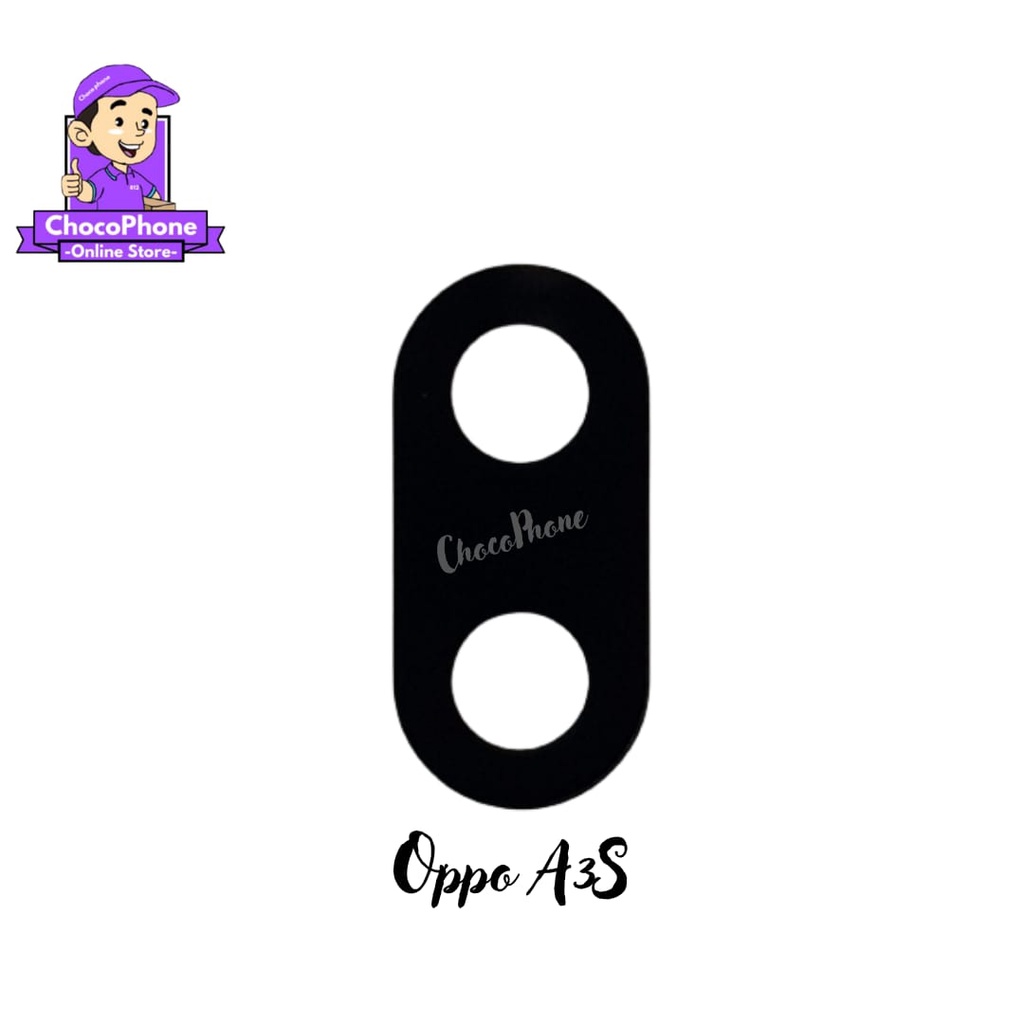 KACA KAMERA OPO A3S ORIGINAL LENSA CAMERA BELAKANG
