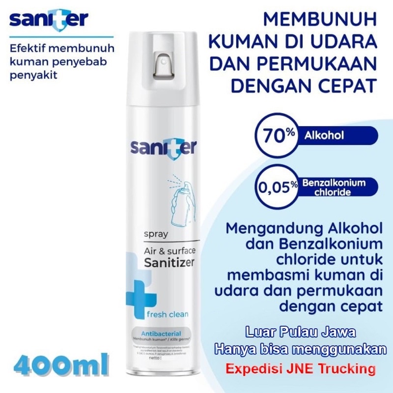 SANITIZER SPRAY DESINFEKTAN ANTI VIRUS AEROSOL 400 ml