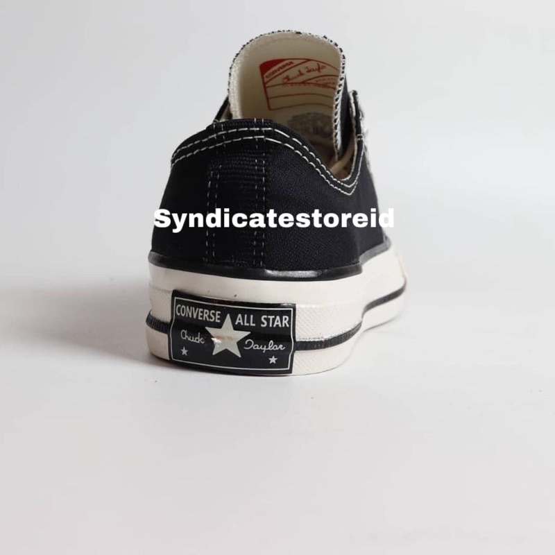 CONVERSE 70s Low PREMIUM 1:1 (BONUS KAOS KAKI + PAPERBAG) Chuck Taylor All Star Black White