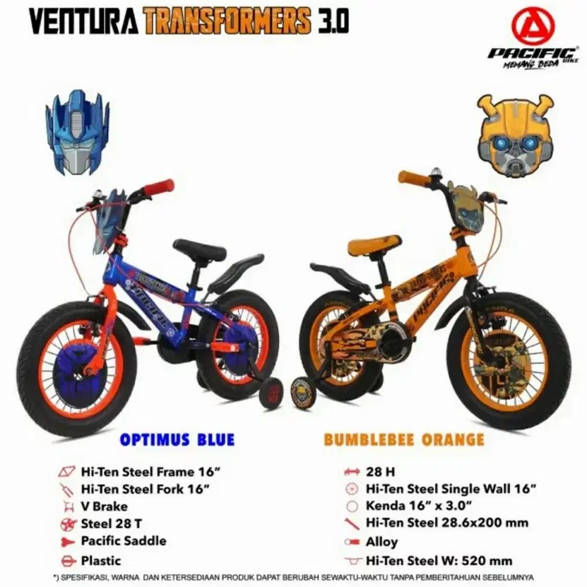 Sepeda Bmx 16 Pasific Exotic Ventura Transformer