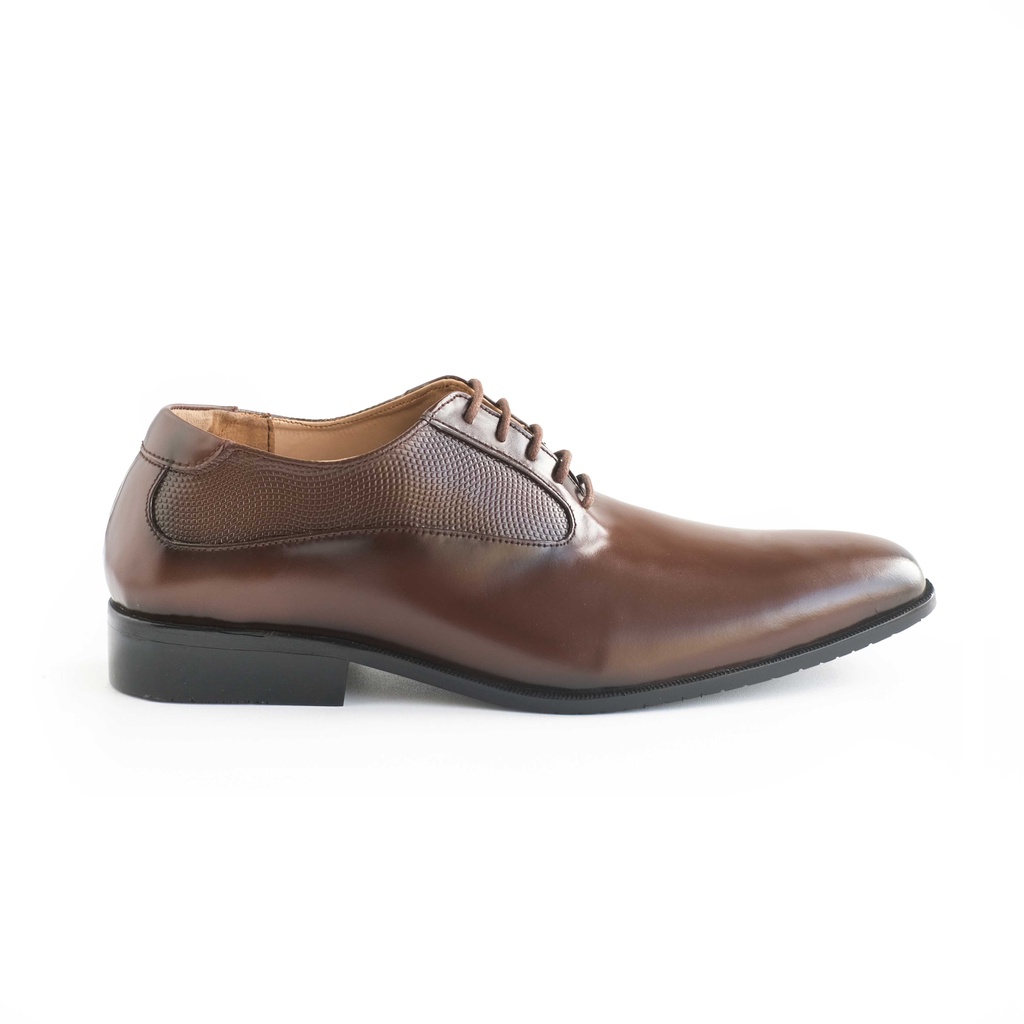 Sepatu Pantofel Kulit - Winshor - Hazelton - Dark Brown