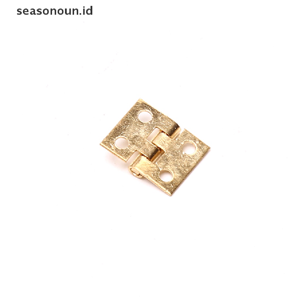 (seasonoun) 20pcs Engsel Mini Bahan Metal Untuk Furniture Rumah Boneka 1 / 12