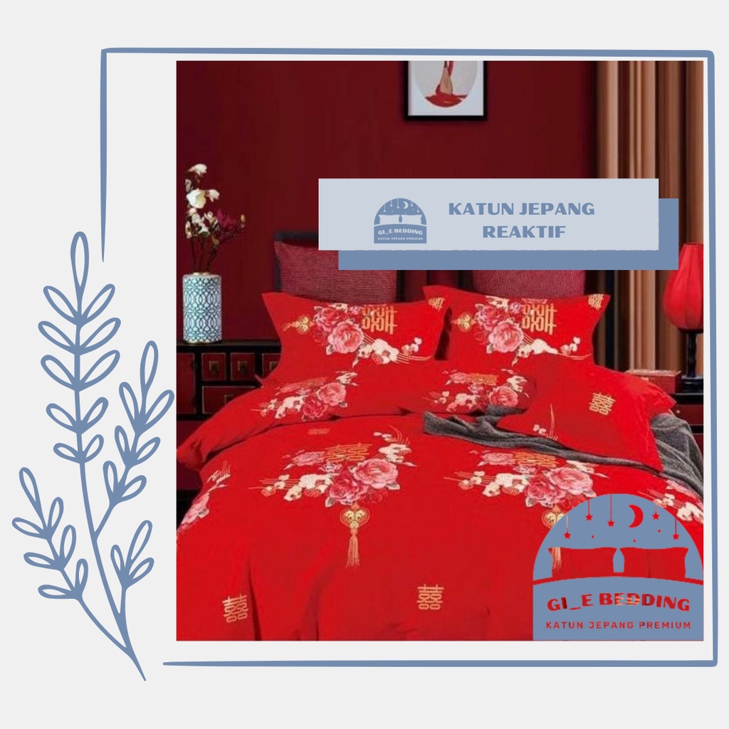 Jual Sprei Set / Bedcover Set / Quilt Cover Set Katun Jepang Reaktif ...