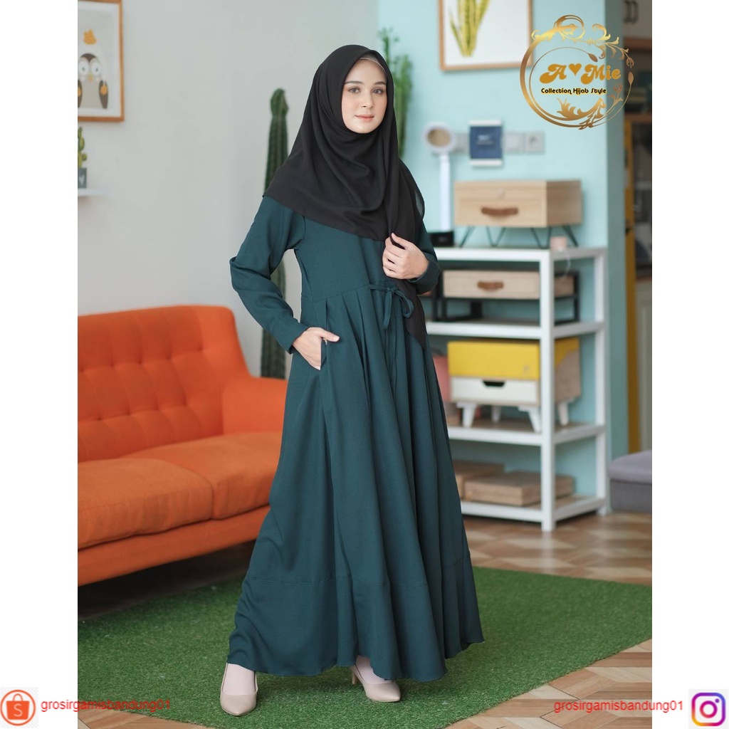 Alina Dress | Dress Kondangan OOTD | Bisa COD | Casual Dress | Fashion Muslim Baju Gamis Anak Peremp