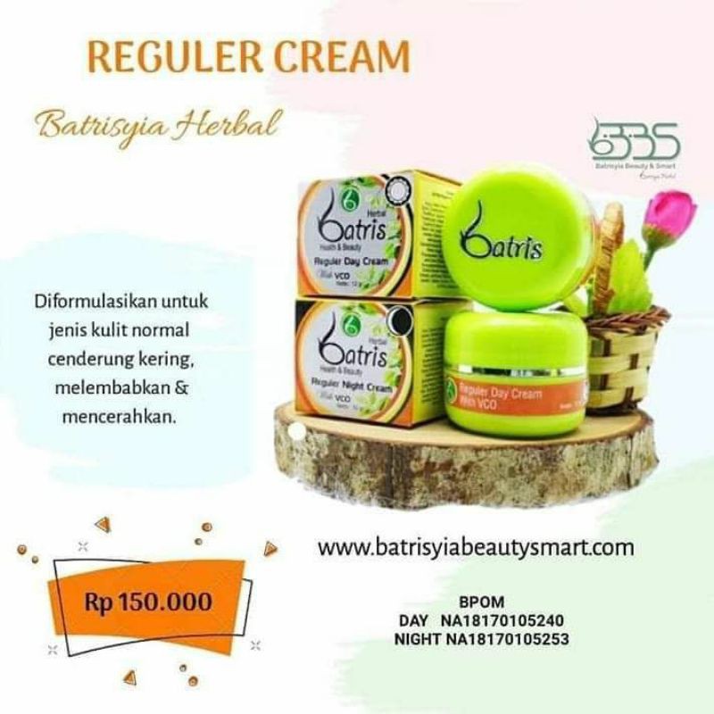 

REGULAR CREAM DAY+NIGHT CREAM BATRISYIA HERBAL