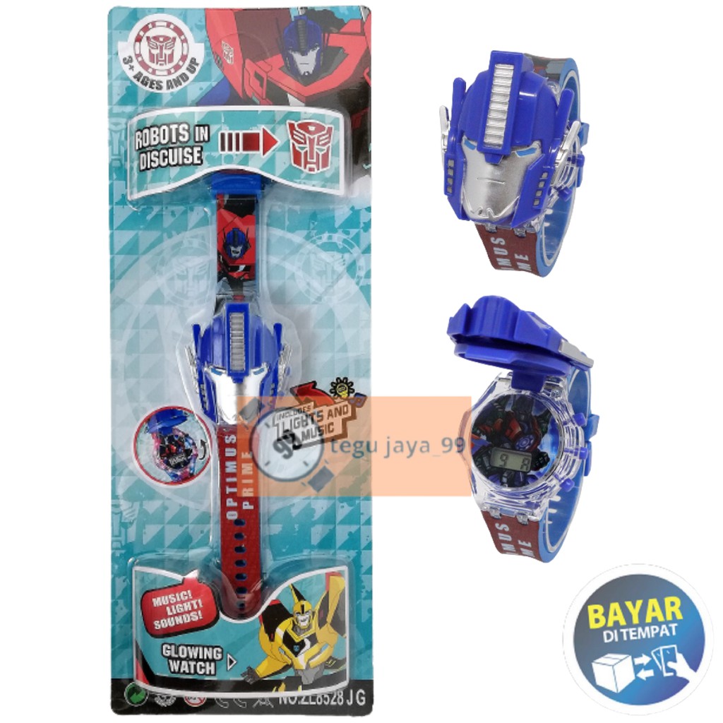 ULTRAMAN JAM TANGAN ANAK LAKI LAKI LAMPU DAN MUSIK KARAKTER SUPER HERO TE0111 GROSIR MURAH