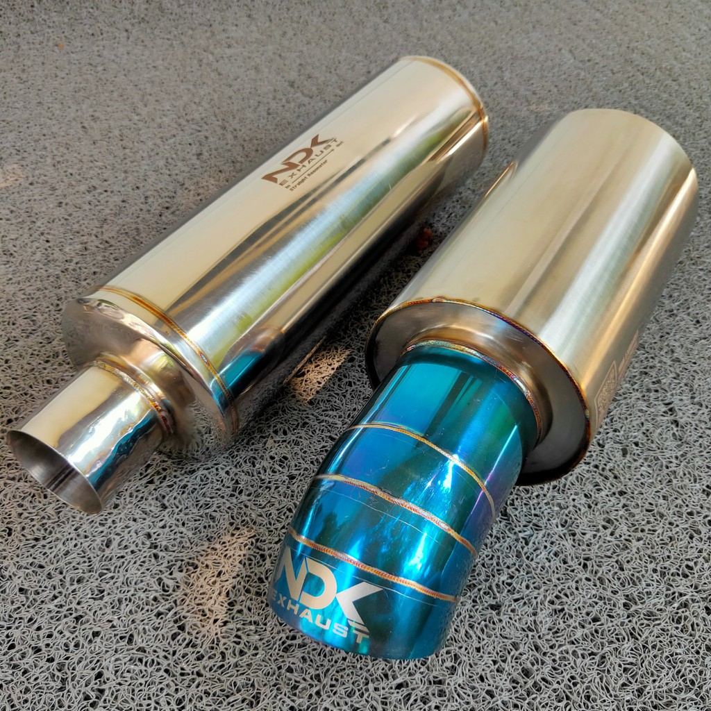 Kenalpot Mobil Racing NDK EXHAUST MUFFLER TYPE DK-02V2 RESONATOR HOLD/STRAIGHT