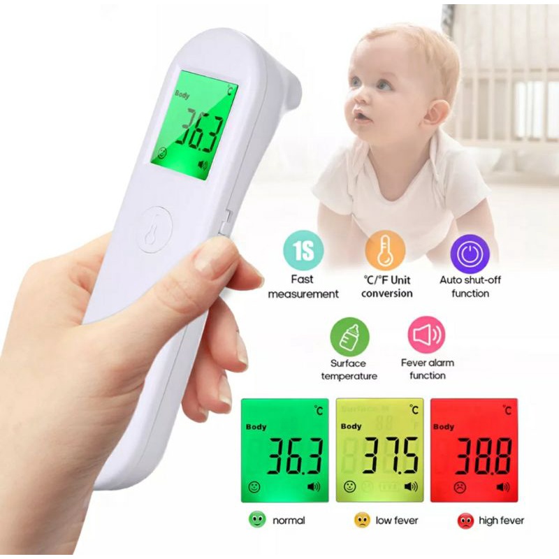 termometer digital LCD Infrared IR Non-Kontak Layar LCD Non-Contact Infra Red Thermometer