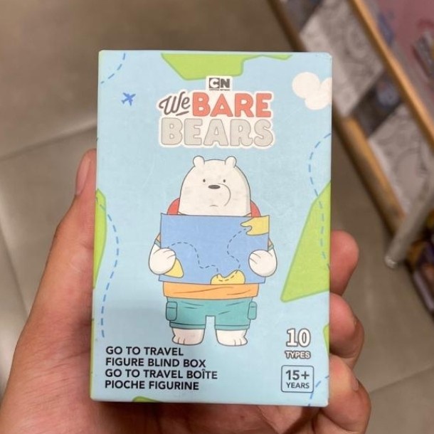Miniso We Bare Bears Go to Travel Figure Blind Box