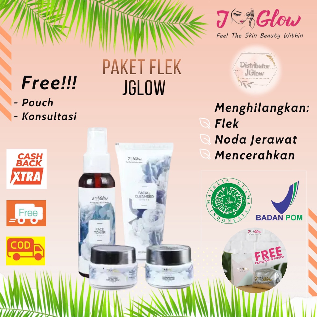 jglow flek j glow skincare bpom perawatan kecantikan wajah cream pemutih korea pria wanita