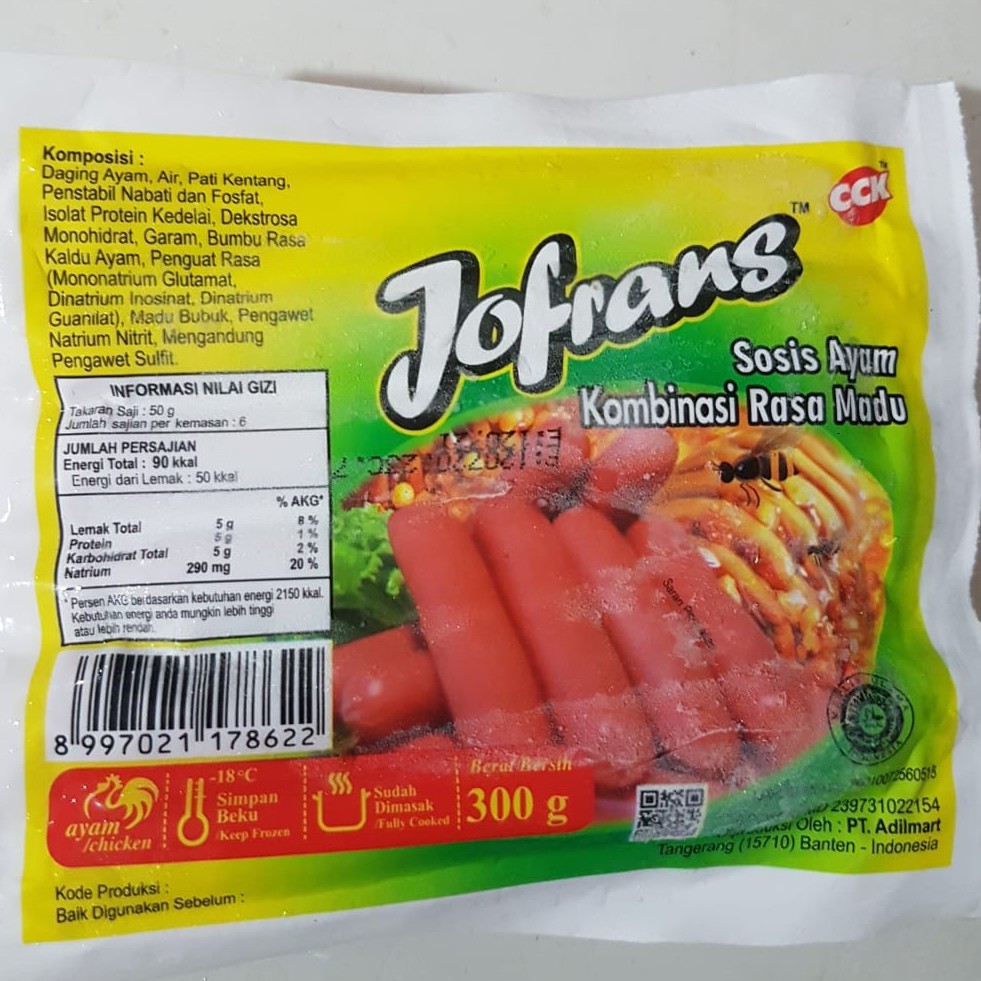 

sosis ayam kombinasi rasa madu - jofrans