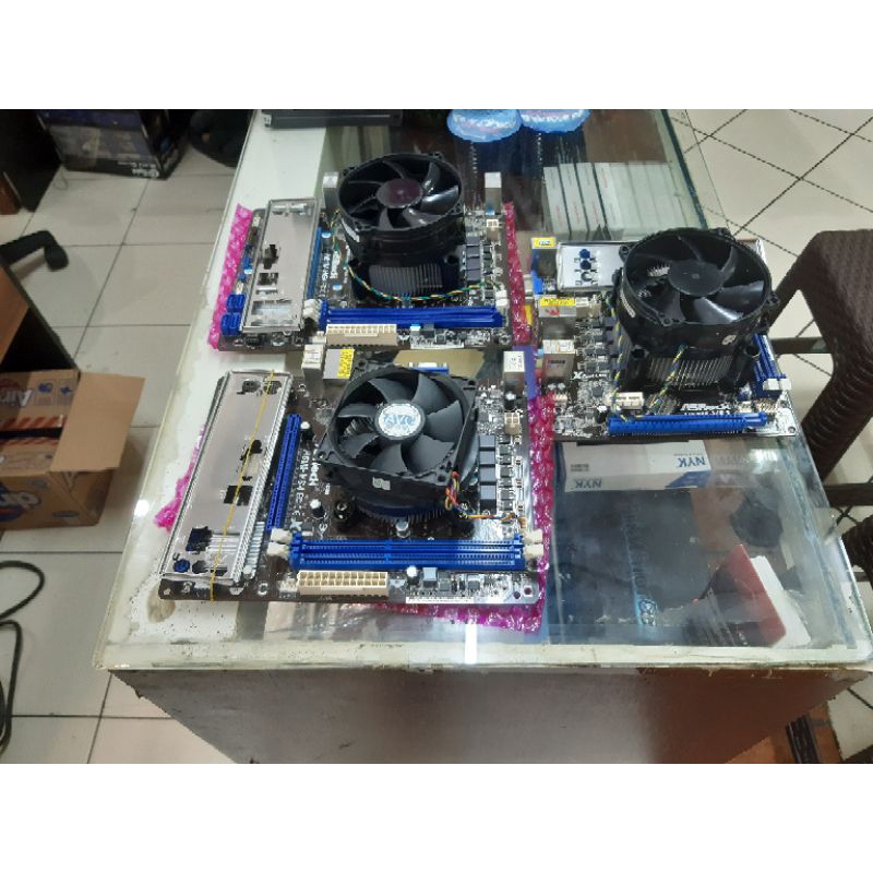 paket motherboard h61 asrock + core i7 3770 + fan