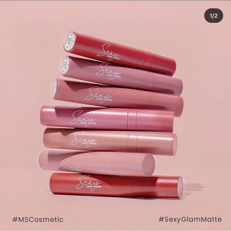 SIAP KIRIM SEXY GLAM MATTE LIPSTIC LIPGLOSS SGM SEXY GLAM MATTE COSMETIC MS GLOW