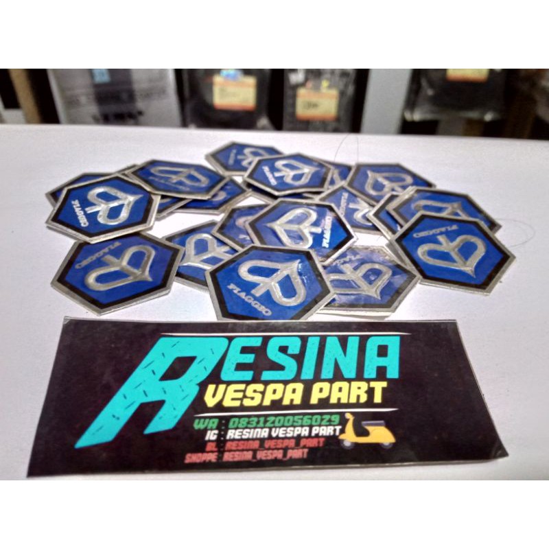 emblem logo chung stang vespa super sprint ORIGINAL