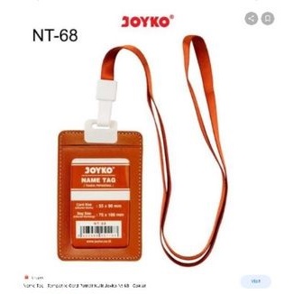 

(1pcs) Name tag/Id tag holder kulit joyko nt66 nt68