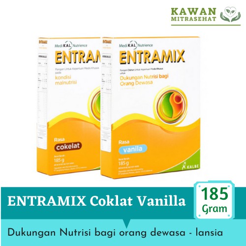 

ENTRAMIX COKLAT VANILLA 185 NUTRISI UNTUK DEWASA LANSIA