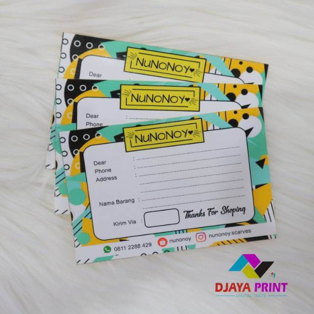 

LABEL PENGIRIMAN STIKER & NON STIKER 100pcs KODE 008