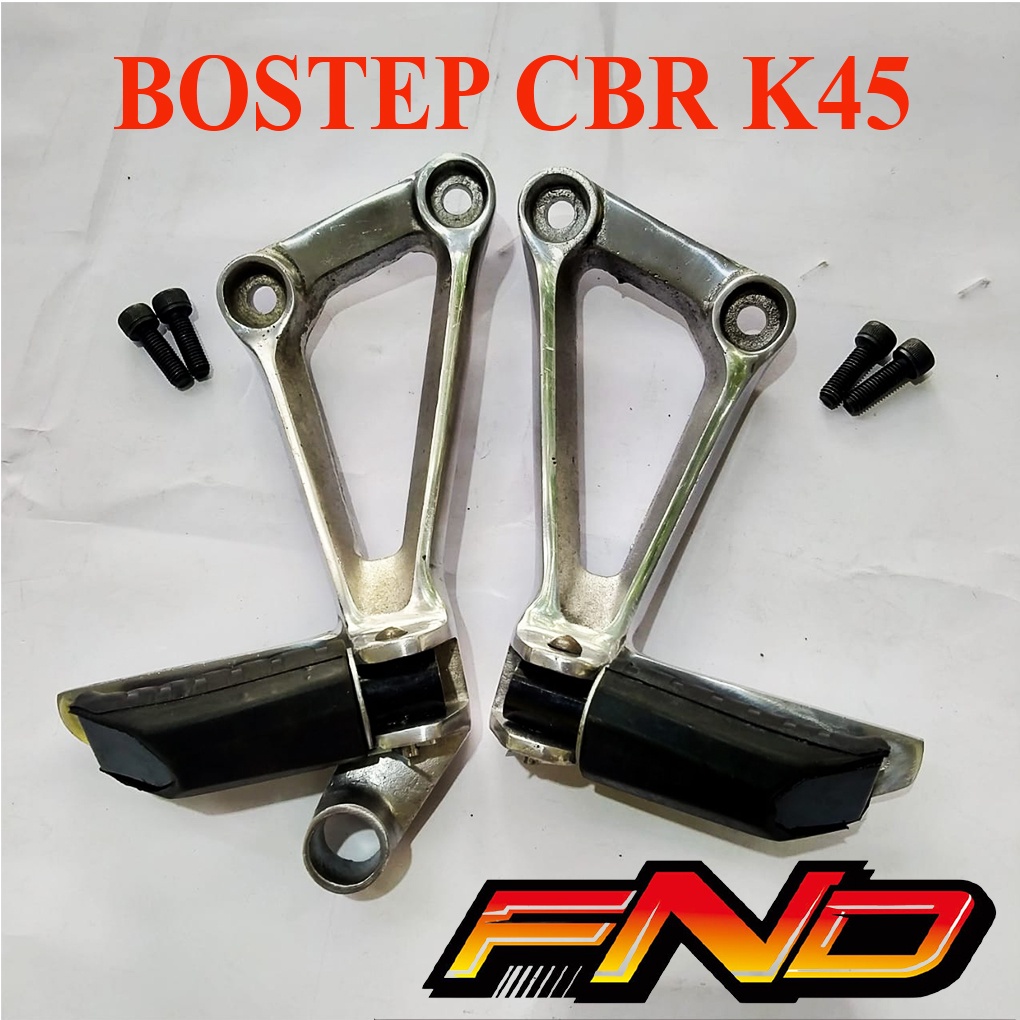 FOOTSTEP POSTEP FUSTEP BOSTEP PIJAKAN KAKI BELAKANG CBR K45 CBR15R REPSOL REPRO SET KARET BONUS BAUT