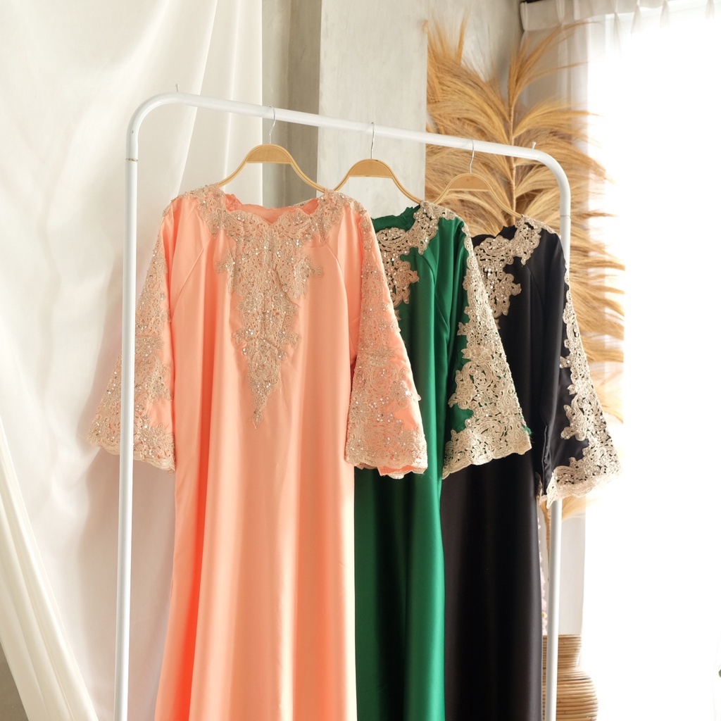 Kanaya Kaftan Dress Pakaian Lebaran Idul Fitri Wanita