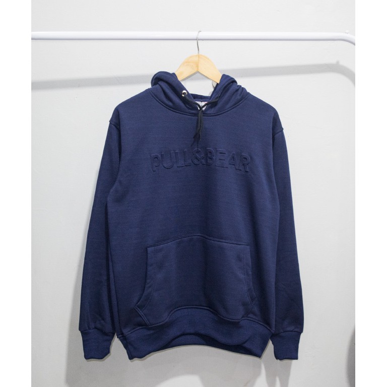 Jaket Hoodie Pull&amp;Bear Embos Premium