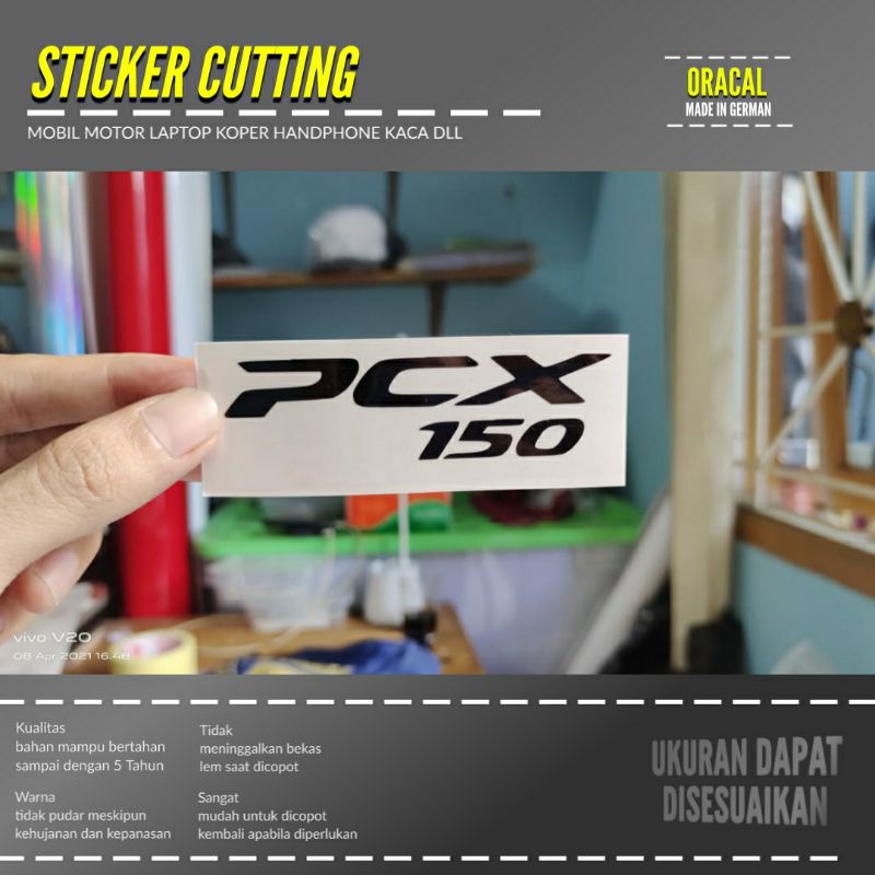 STIKER PCX 150 STICKER CUTTING CUSTOM TRANSPARAN