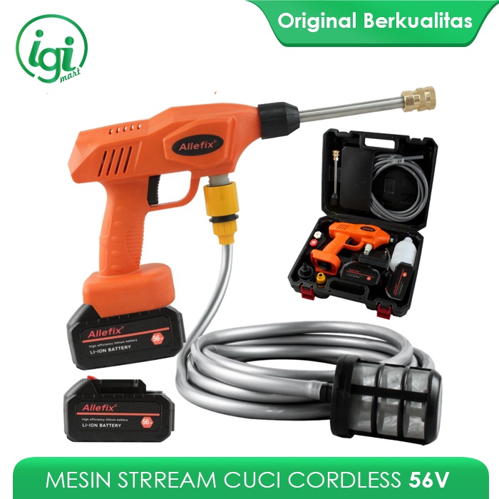 Jual Alat Mesin Steam Paket Cuci Cordless Mobil Motor Jet Cleaner