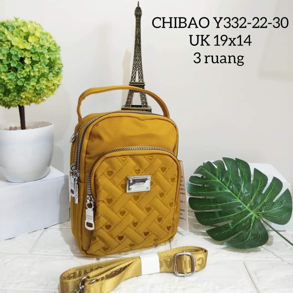 Chibao Slempang Y332-22-30 size 19x14 cm Bahan Kanvas. Tas Wanita Tas Slempang Tas Chibao Kanvas Terbaru Bisa bayar ditempat.!!!! BEST SELLER.!!!