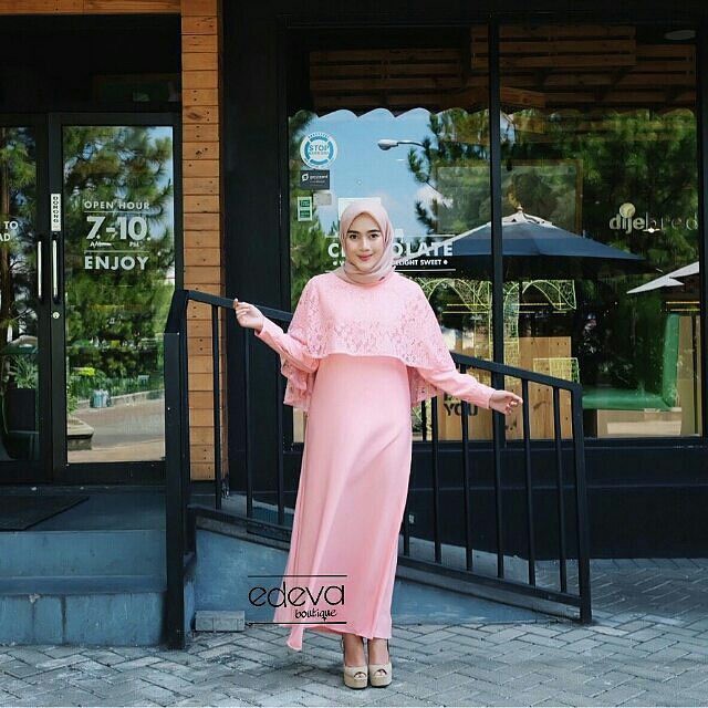GAMIS SYARI ANNAJAH CAPUCCINO 900GR 110 140 ALLSIZE GAMIS SYARI BUSUI CADAR CREPE HQ POLOS MURAH I.