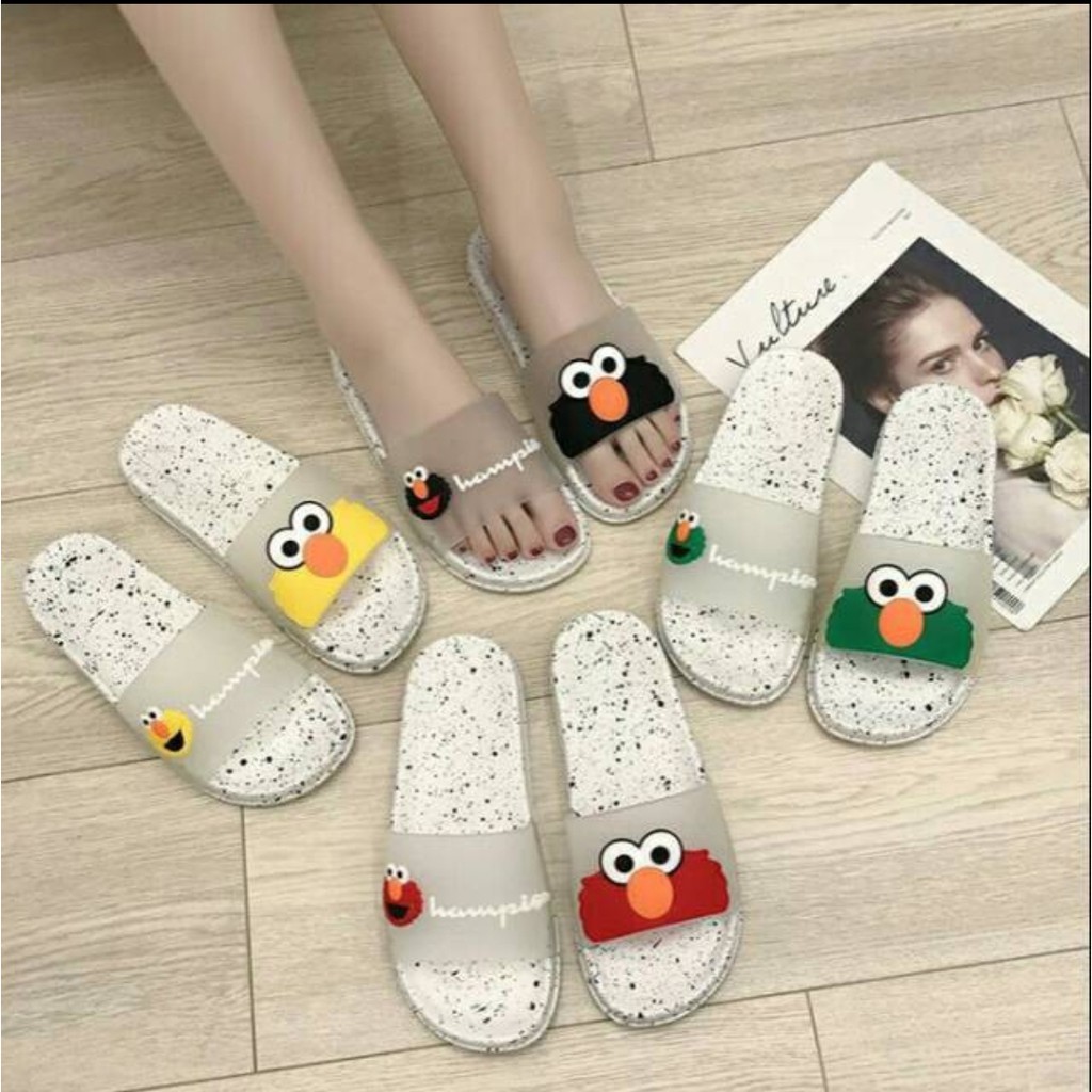 NEW SANDAL  SLOP KARET ELMO  CHAMPION  Shopee Indonesia