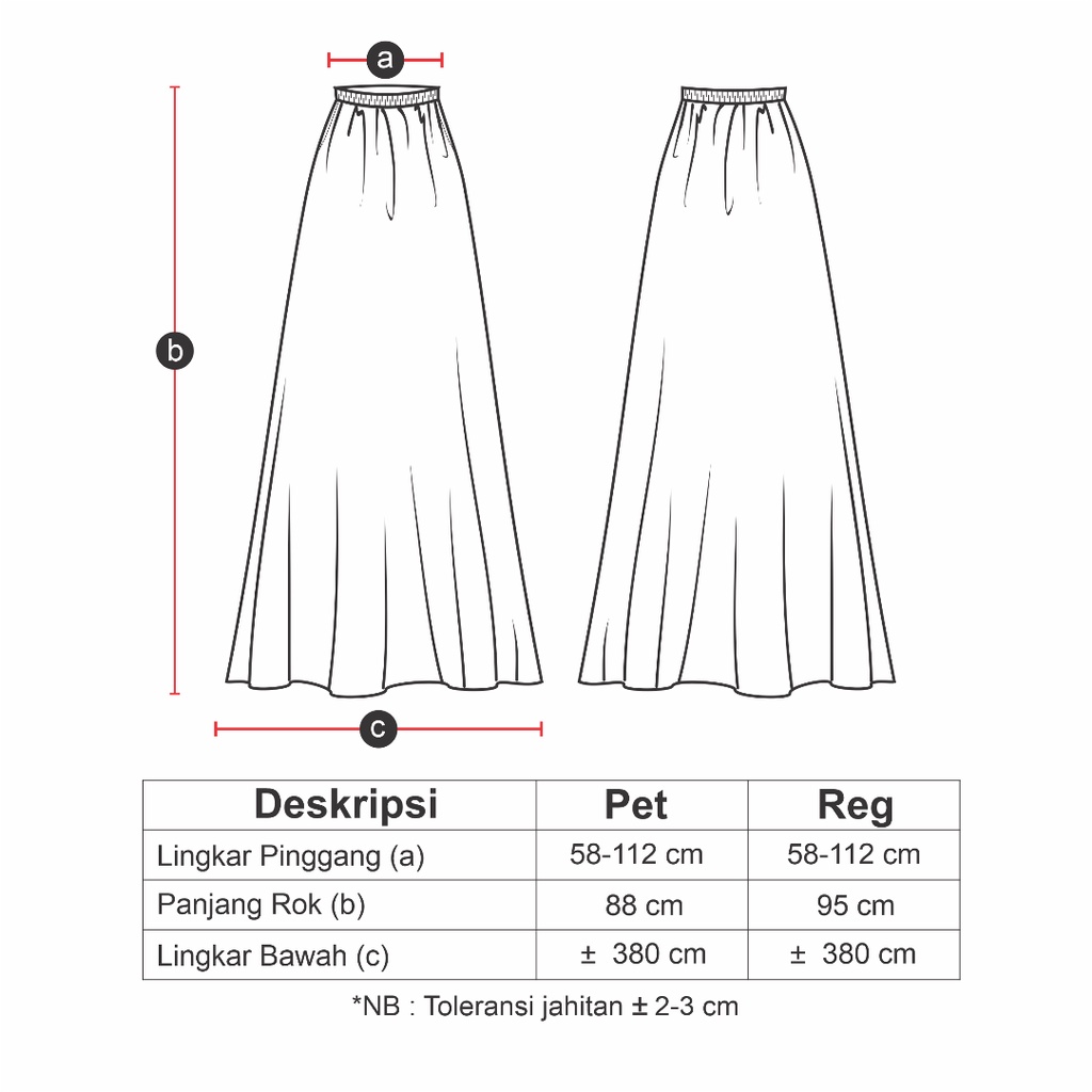 Vafe Skirt by Rokgaliya | rok lebar | rok waffle | rok daily