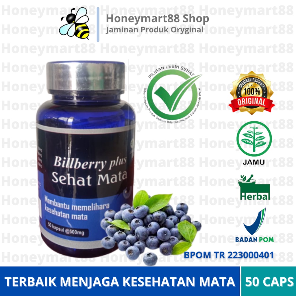 MATACARE BILLBERRYPLUS KAPSUL ORIGINAL 100% ASLI OBAT HERBAL PENYAKIT MATA MINUS KATARAK PLUS - OBAT