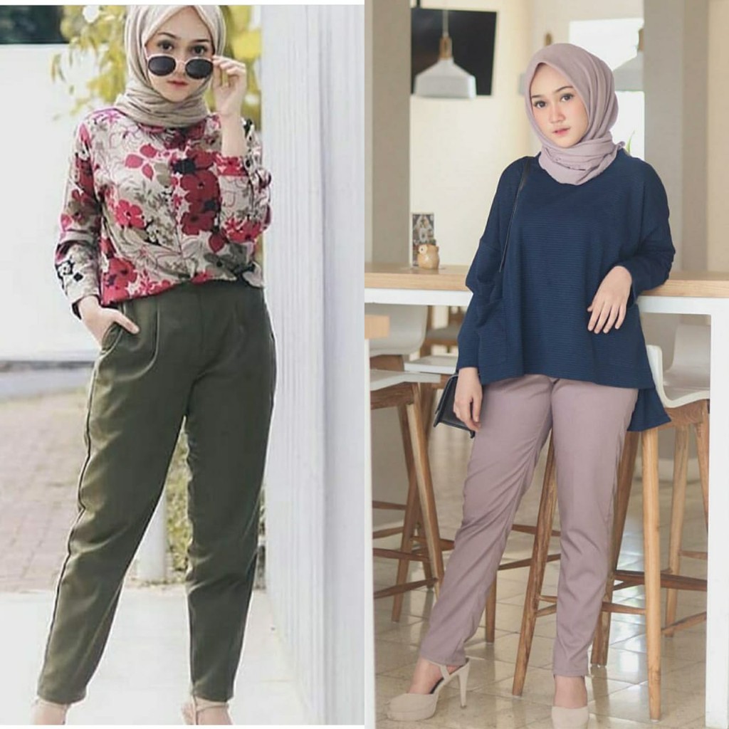 Baggy Pants / Celana Kerja / Celana Villy Baggy Pants Serut