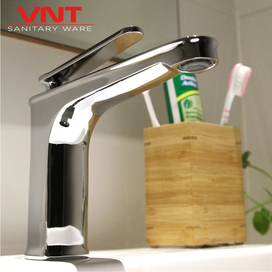 Kran Wastafel Hot &amp; Cold Keran Air Minimalis Brass Chrome Basin Faucet