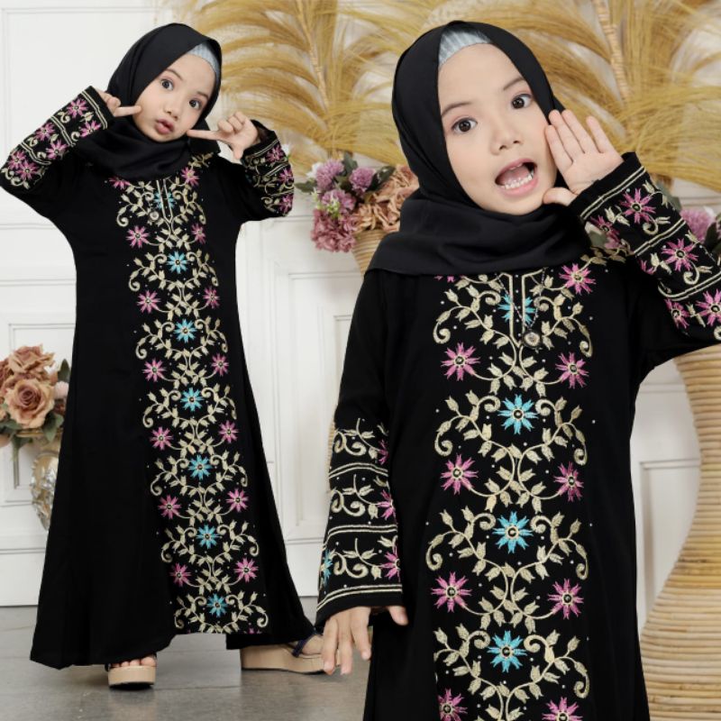 MUZA ABAYA ANAK TURKEY 1301 BONUS PASMINA