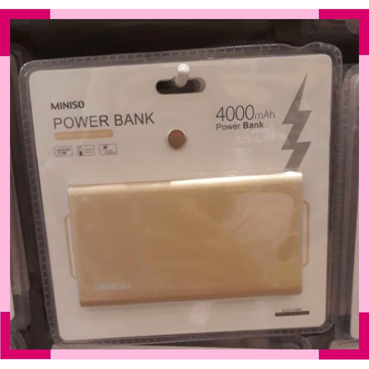 Power Bank Miniso 4000 mAH | Power Bank Murah